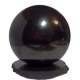 Sfera di Shungite lucida con supporto